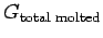 $ G_{\text{total molted}}$