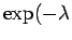 $ \exp(-\lambda_$