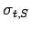 $ \sigma_{t,S}$