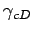 $ \gamma_{c D}$