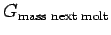 $ G_{\text{mass next molt}}$