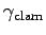 $ \gamma_{\text{clam}}$