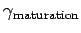 $ \gamma_{\text{maturation}}$