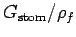 $ G_{\text{stom}}/\rho_f$
