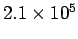$ 2.1\times 10^5$