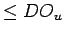 $ \leq DO_u$