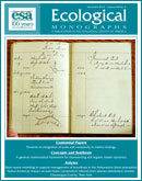 Ecological Monographs cover